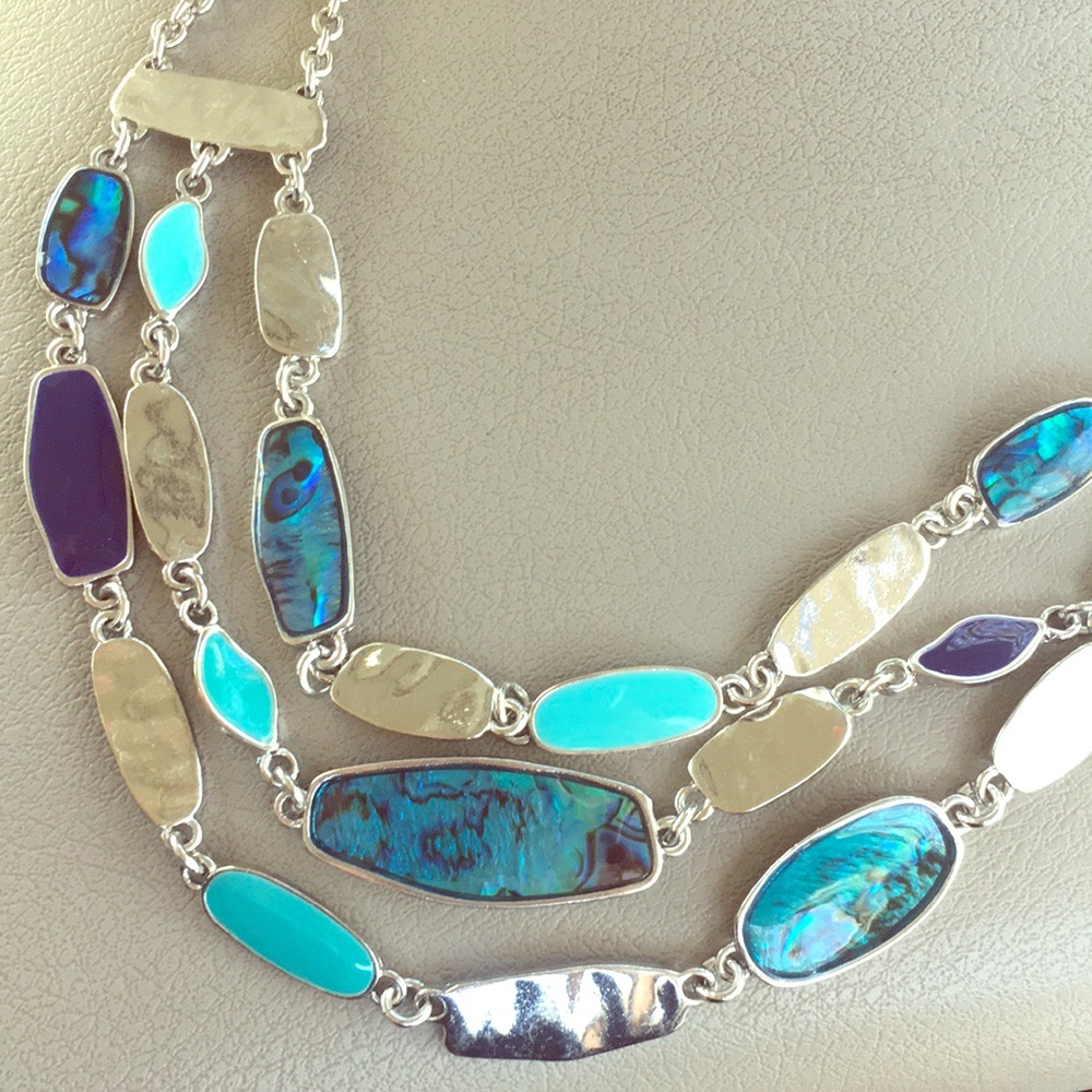 Silver turquoise necklace